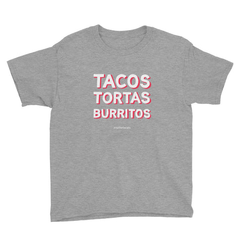 Tacos Tortas Burritos - Toddler Short Sleeve T-Shirt