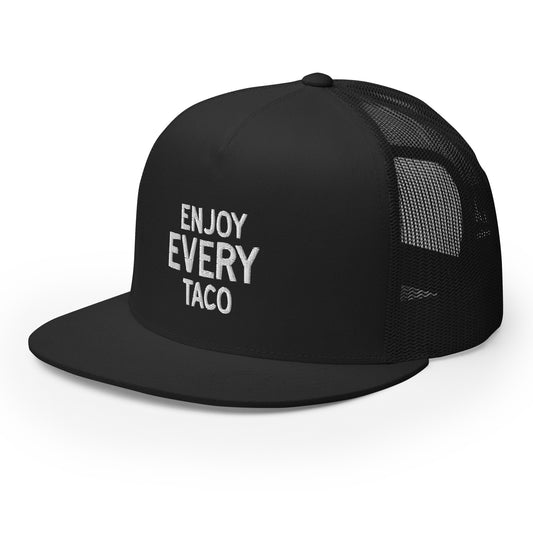 Enjoy Every Taco Trucker Cap - Black