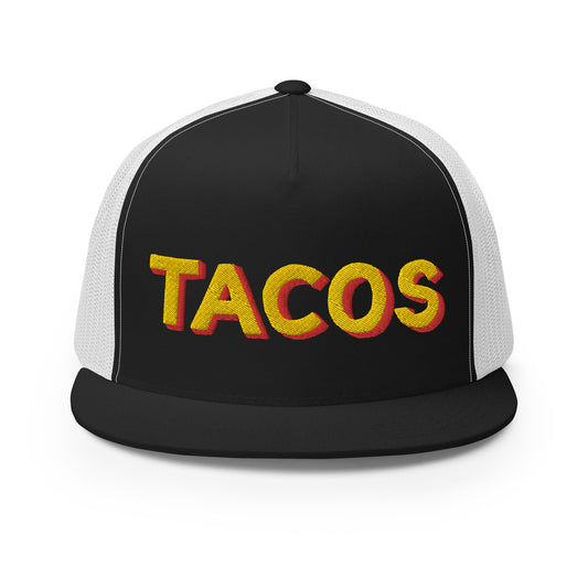 Golden Tacos Trucker Cap - Black and White