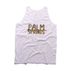 PALM SPRINGS - White and Gold Sleeveless tank top for Men and Women