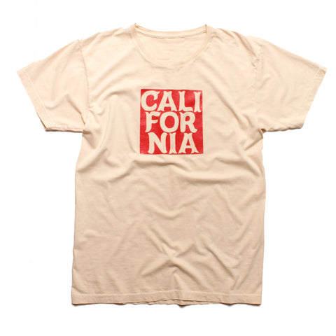 CALIFORNIA - Creme Color Short Sleeve T-shirt
