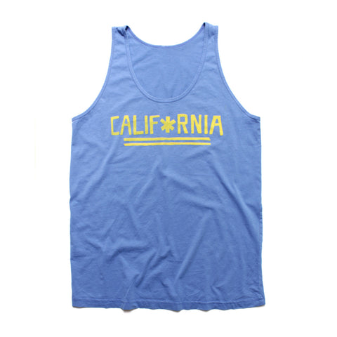 CALIFORNIA- Blue Sleeveless Tank Top