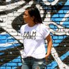 PALM SPRINGS- Black Short Sleeve T-shirt for Men and Women