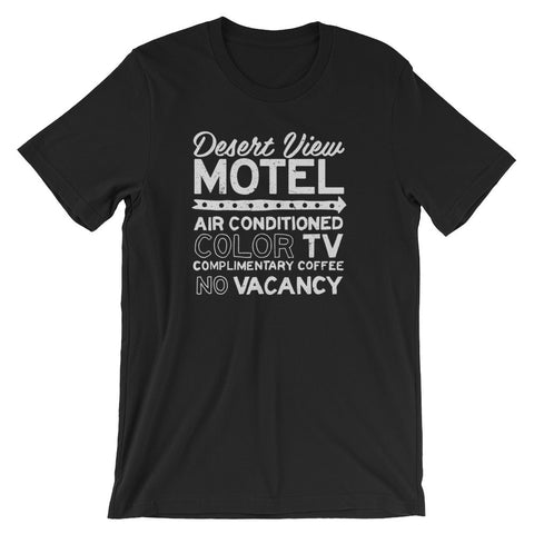 Desert View - Black Unisex short sleeve t-shirt
