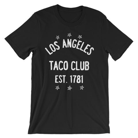 Los Angeles Taco Club - Black Unisex short sleeve t-shirt