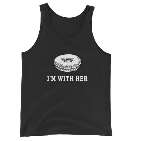I'm with Her - Black Unisex Tank Top