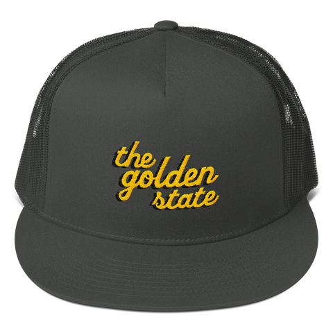 Golden State Trucker Cap - Charcoal