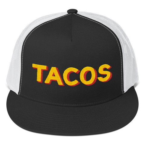 Golden Tacos Trucker Cap - Black and White
